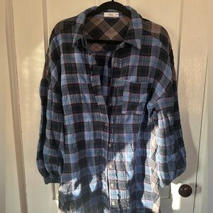 Shop Talulah Two-Tone Plaid Button-Up Shirt